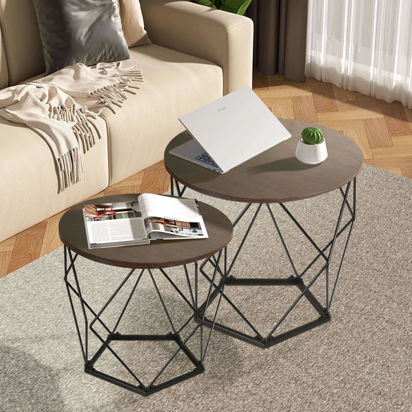 2er Set Beistelltisch Couchtisch Wohnzimmertisch Ribelli