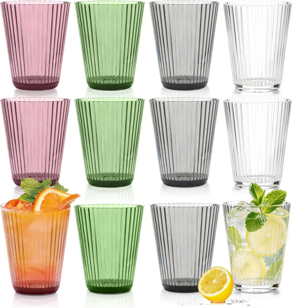 RIBELLI 12er-Set Kunststoffbecher Bunt – Ansicht 2