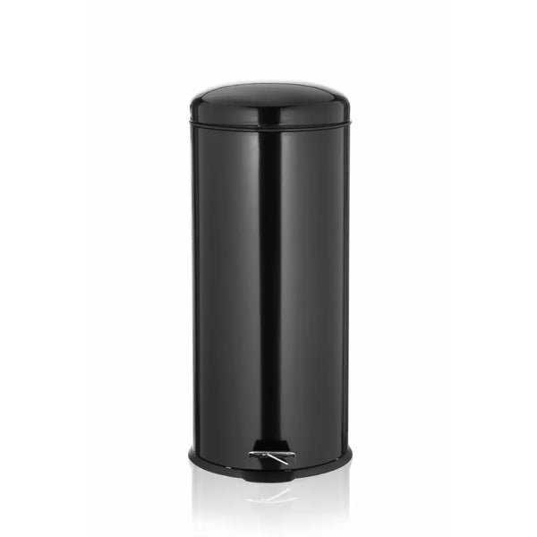 RIBELLI Mülleimer 30 l Edelstahl rund, Treteimer