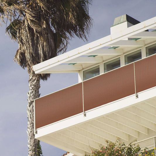 Ribelli® PVC Sichtschutzmatte mit Steg, extra stabil Sichtschutzzaun Sichtschutz Braun Ribelli