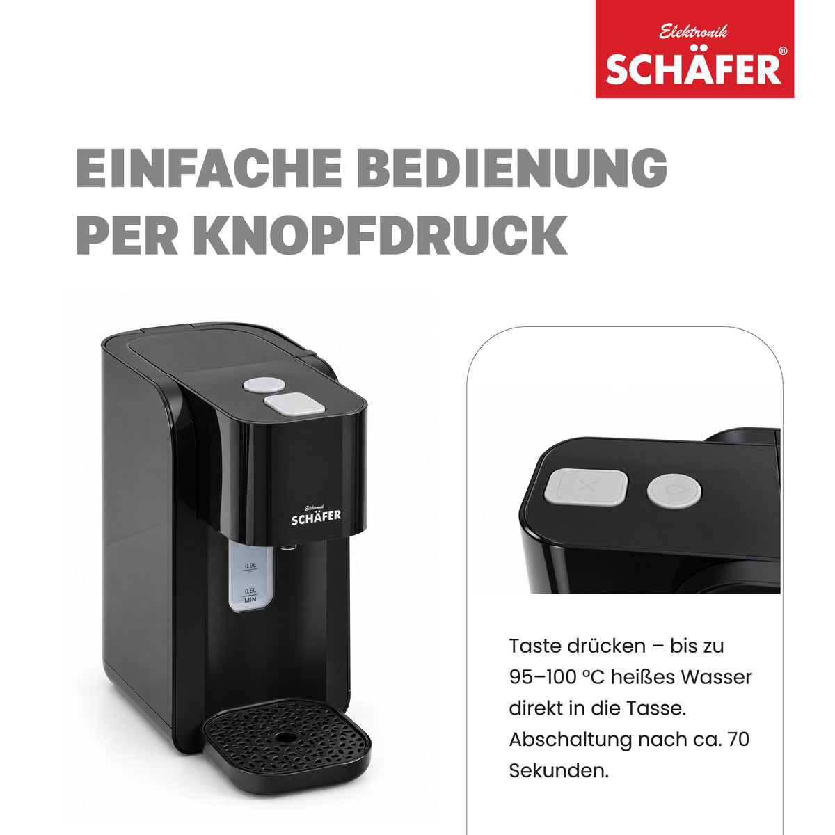 SCHÄFER Heißwasserspender 1,5 l – Ansicht 3