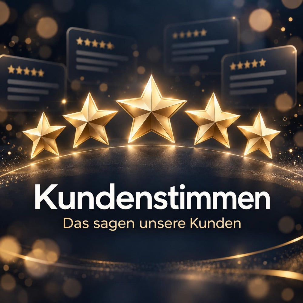 Fünf goldene Sterne – Kundenstimmen