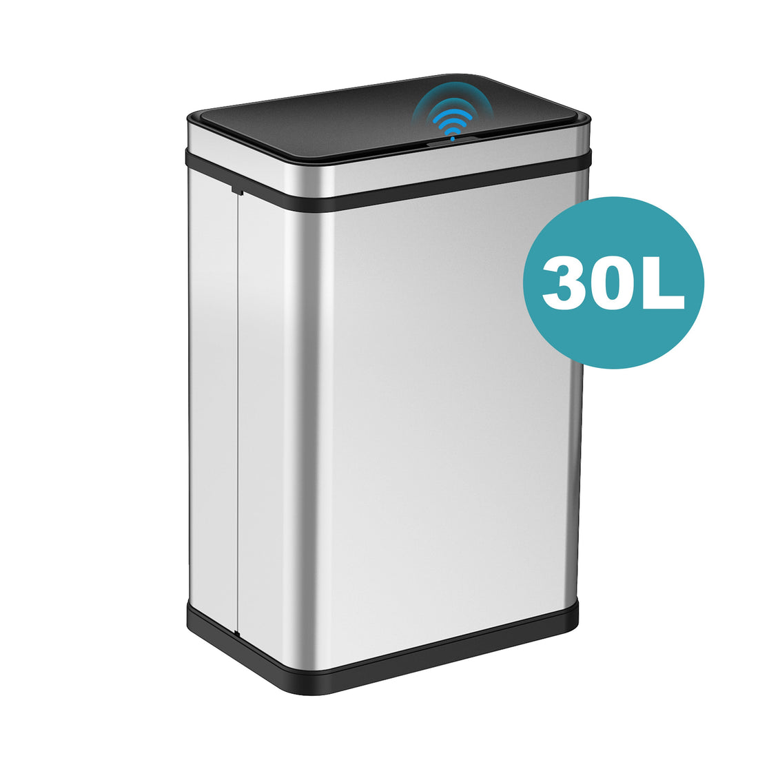 RIBELLI Edelstahl-Sensor-Mülleimer in der Küche
