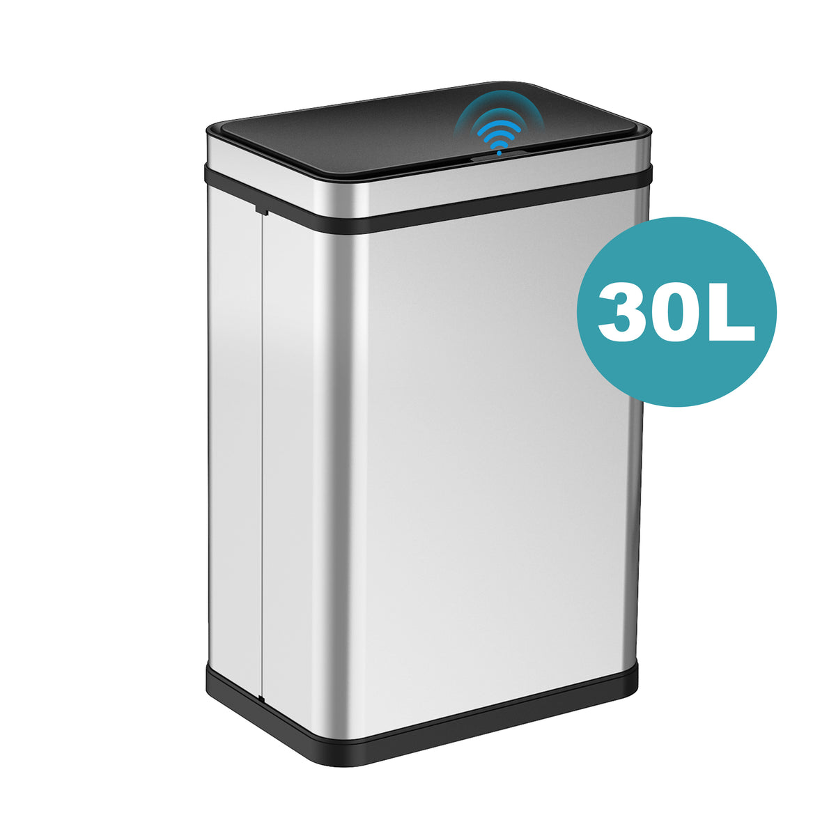 RIBELLI Edelstahl Sensor-Mülleimer – automatisches Öffnen