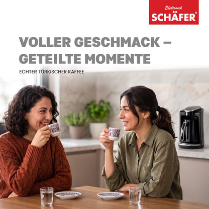 SCHÄFER Mokkakocher 250 ml Schwarz 400 Watt