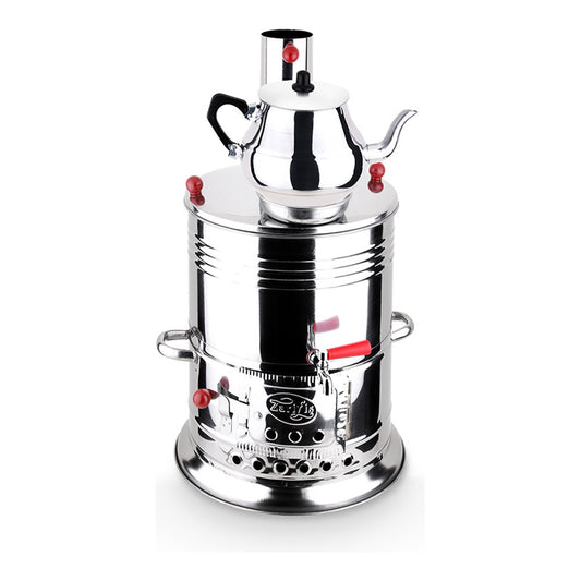 HOFFMANNS Holzkohle-Samowar 3,5 l Kessel / 1 l Teekanne