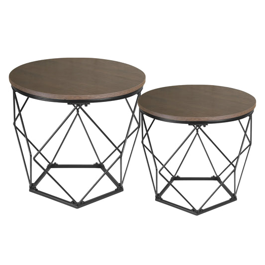 2er Set Beistelltisch Couchtisch Wohnzimmertisch Ribelli