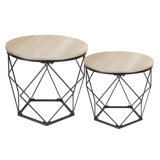 2er Set Beistelltisch Couchtisch Wohnzimmertisch Ribelli