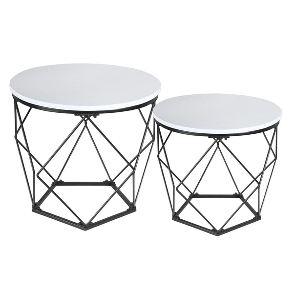 2er Set Beistelltisch Couchtisch Wohnzimmertisch Ribelli