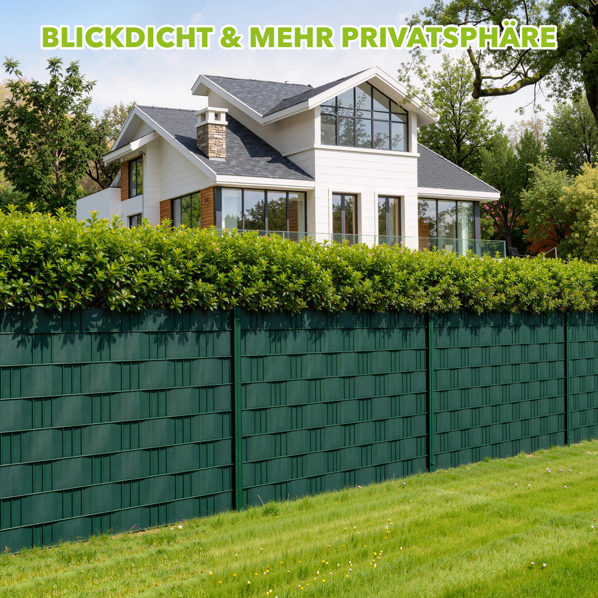 RIBELLI Sichtschutzstreifen 35 m × 19 cm – inkl. 30 Clips – Ansicht 6