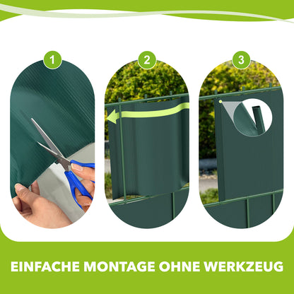 RIBELLI Sichtschutzstreifen 35 m × 19 cm – inkl. 30 Clips – Ansicht 4