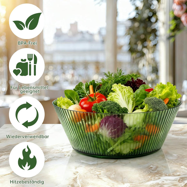 RIBELLI 4er-Set Salatschüsseln Kunststoff 2,5 l Ø 24 cm – Ansicht 2