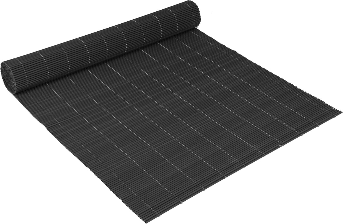 RIBELLI PVC Sichtschutzmatte Schwarz 80 × 300 cm – Bild 5