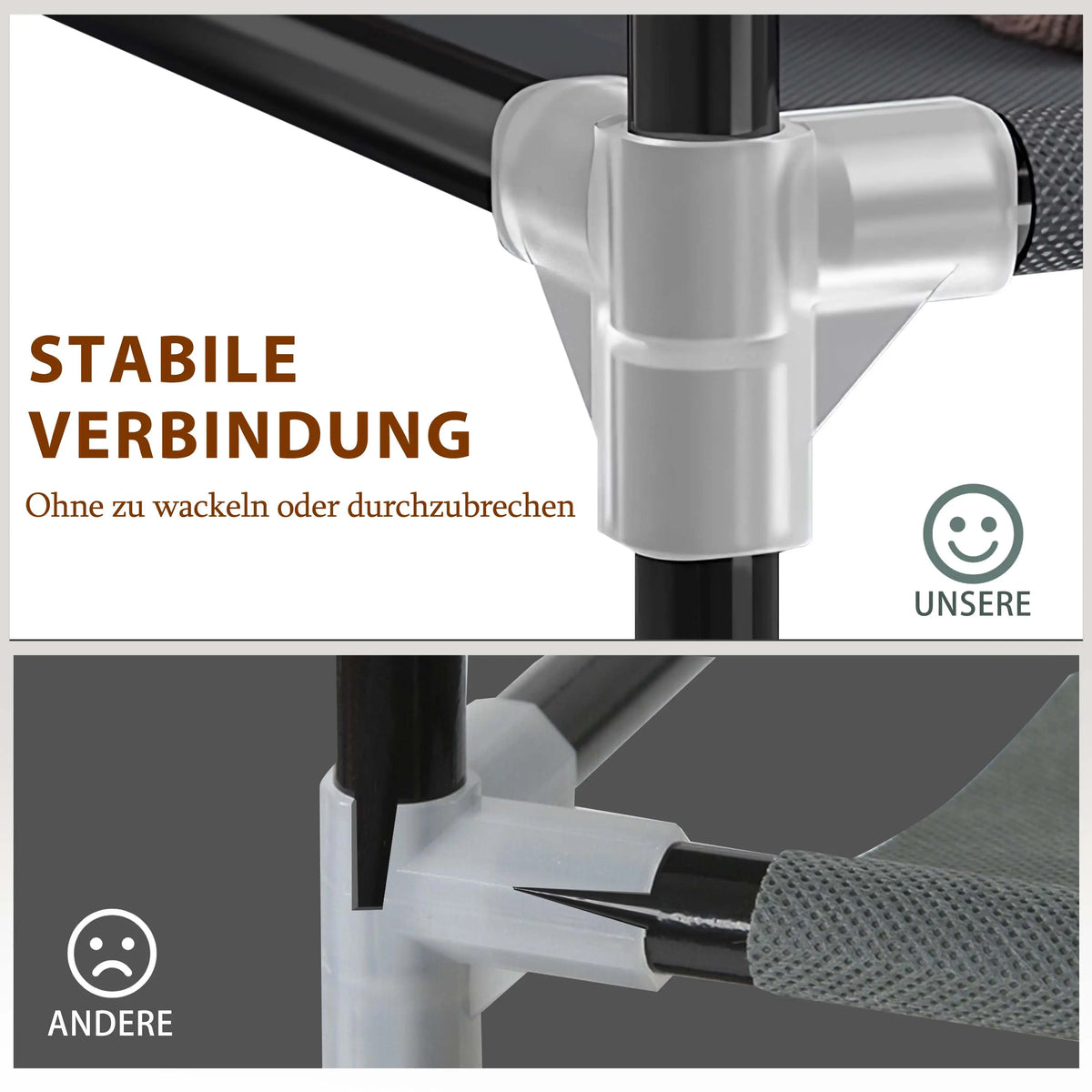 Kleiderschrank Stoffschrank Faltschrank Ribelli
