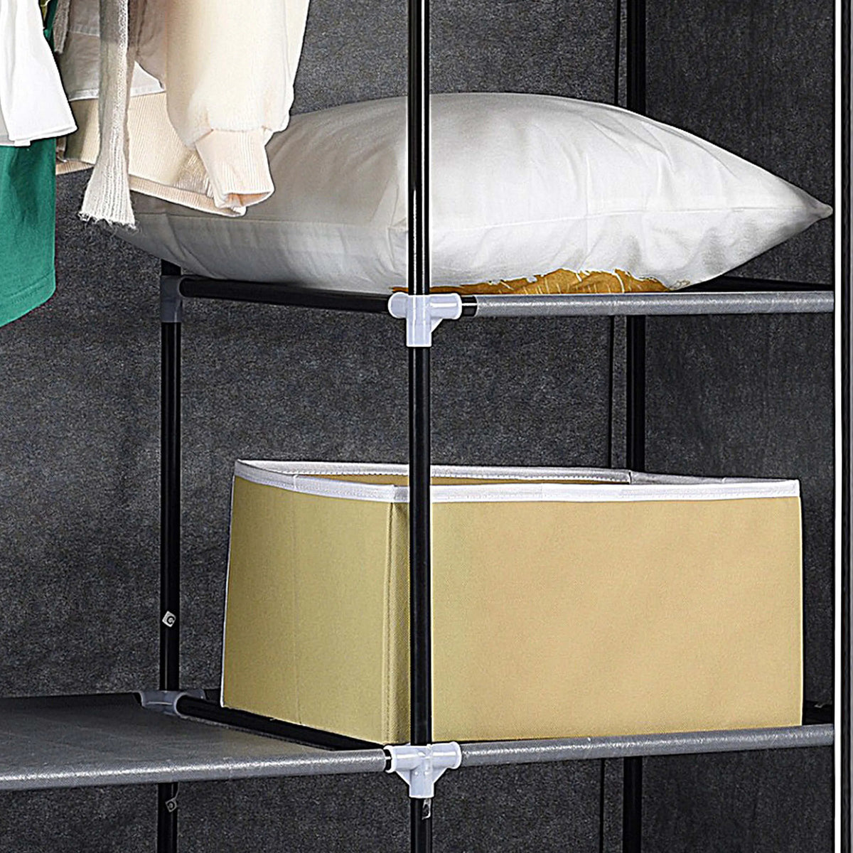 Kleiderschrank Stoffschrank Faltschrank Ribelli