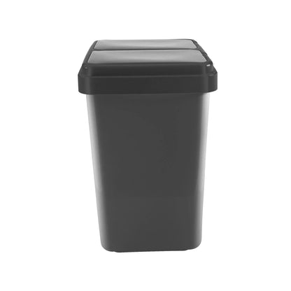 RIBELLI Mülleimer mit 2 Fächern, 2 × 25 l, Anthrazit – Ansicht 9