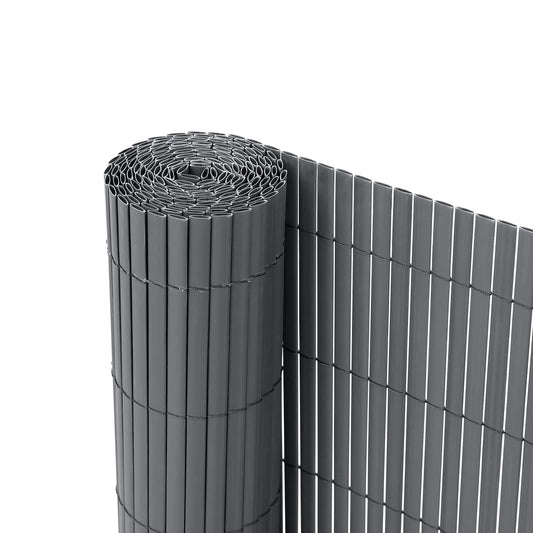 Ribelli® PVC Sichtschutzmatte Sichtschutzzaun Sichtschutz Zaun Balkon Anthrazit Ribelli