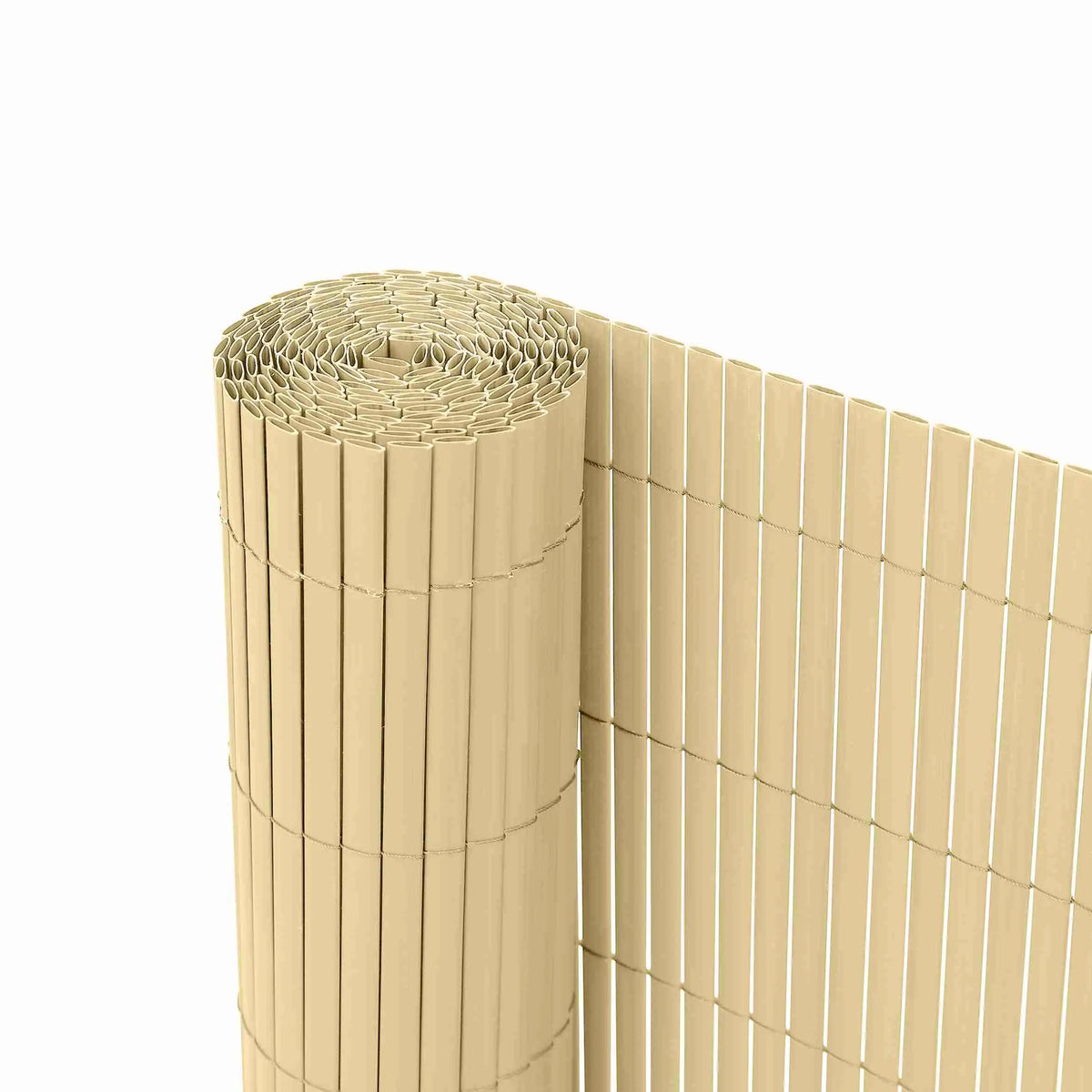 RIBELLI PVC Sichtschutzmatte Bambus für Balkon und Zaun