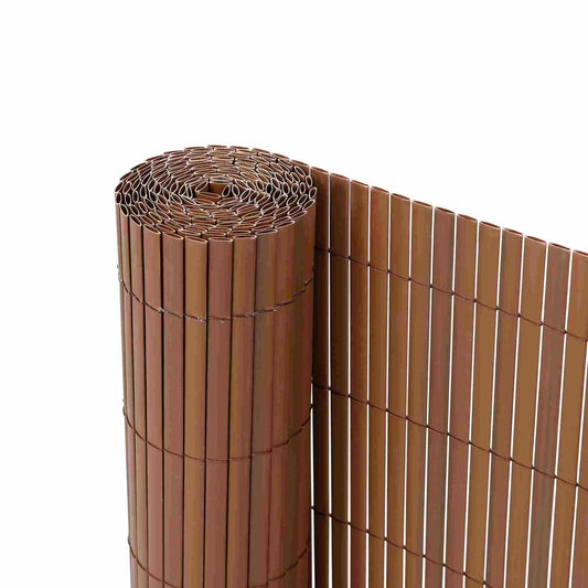 Ribelli® PVC Sichtschutzmatte Sichtschutzzaun Sichtschutz Zaun Balkon Braun Ribelli