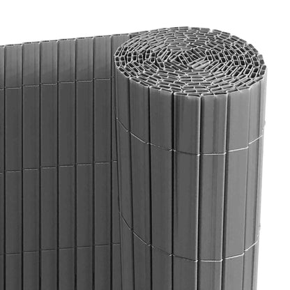 RIBELLI PVC Sichtschutzmatte mit Steg Anthrazit, extra stabil