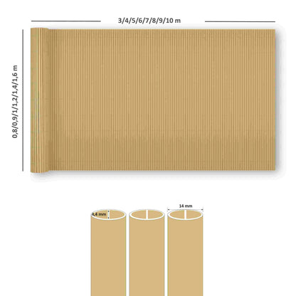 Ribelli® PVC Sichtschutzmatte mit Steg, extra stabil Sichtschutzzaun Sichtschutz Bambus Ribelli