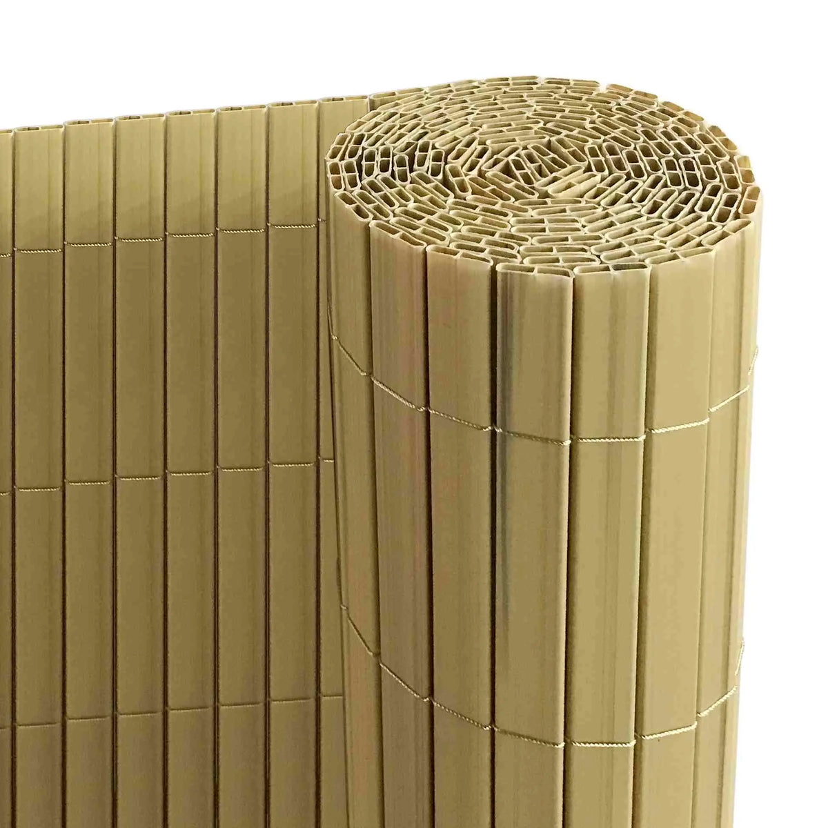 Ribelli® PVC Sichtschutzmatte mit Steg, extra stabil Sichtschutzzaun Sichtschutz Bambus Ribelli