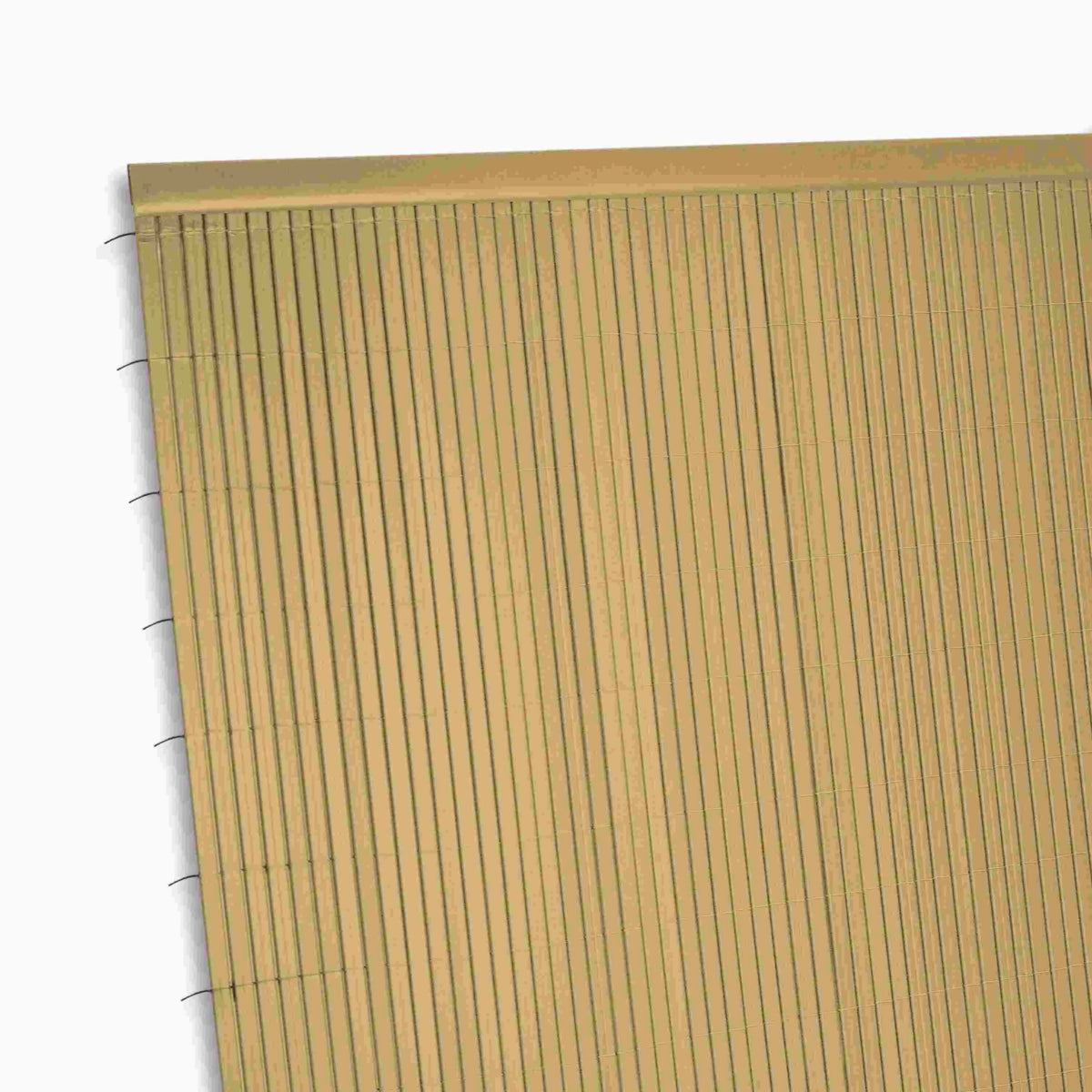Ribelli®PVC Abschlussleiste Abdeckprofil Bedeckung Profile Sichtschutzmatte Sichtschutz bambus Ribelli