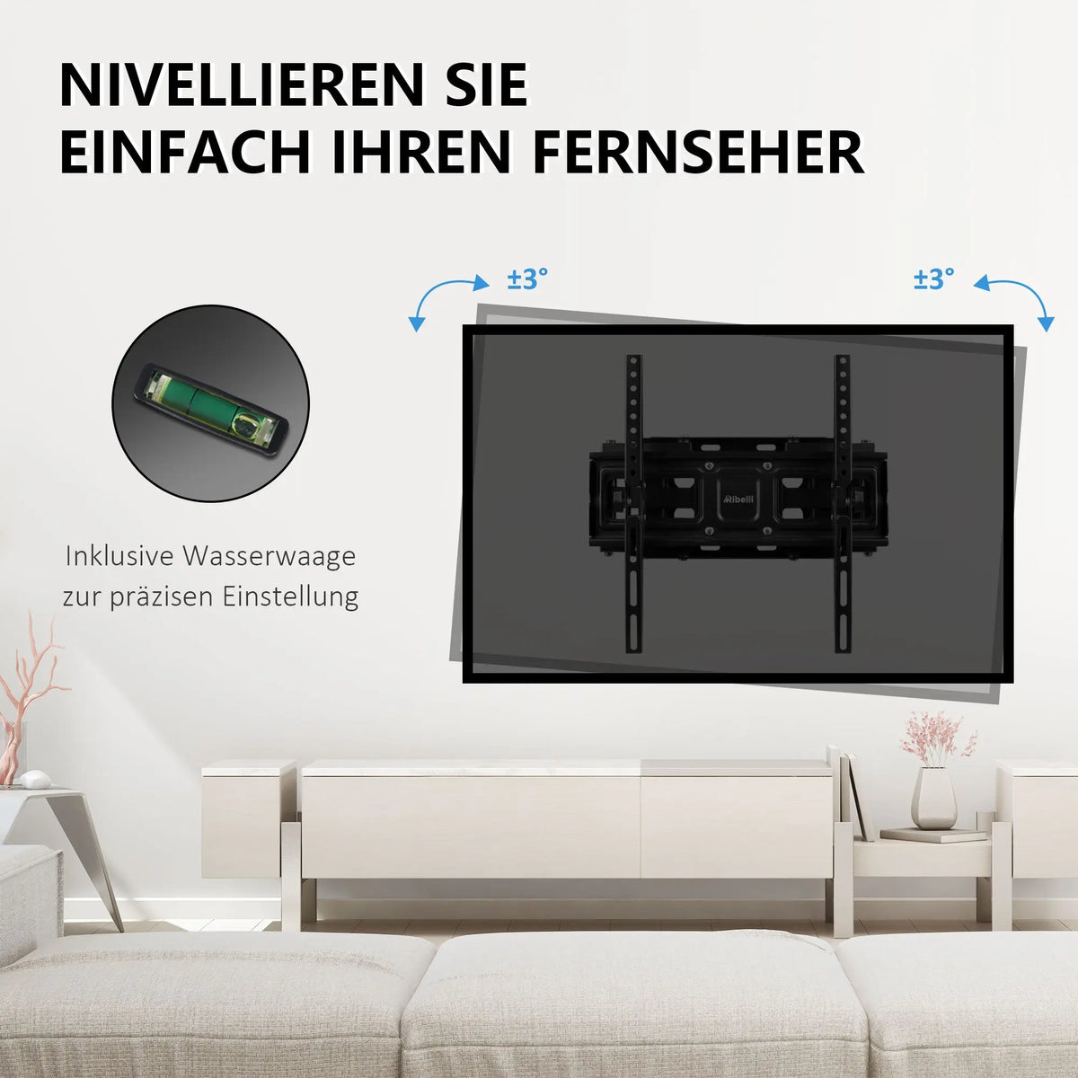 TV Wandhalterung 32  65 Zoll Ribelli