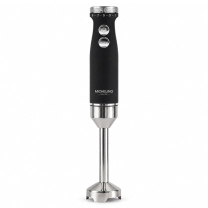 MICHELINO Stabmixer 1000 Watt Edelstahl – DC-Motor, variable Stufen & Gummischutz