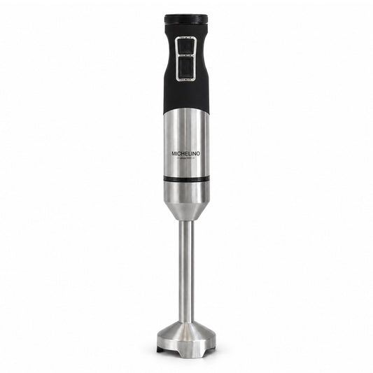MICHELINO Stabmixer 1500 Watt Edelstahl – DC-Motor, variable Stufen & Gummischutz