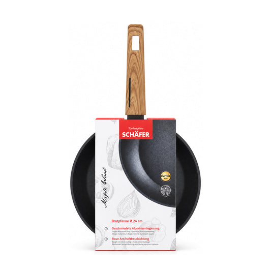 SCHÄFER Bratpfanne Ø 24 cm Maple Wood – Antihaftbeschichtung, induktionsgeeignet