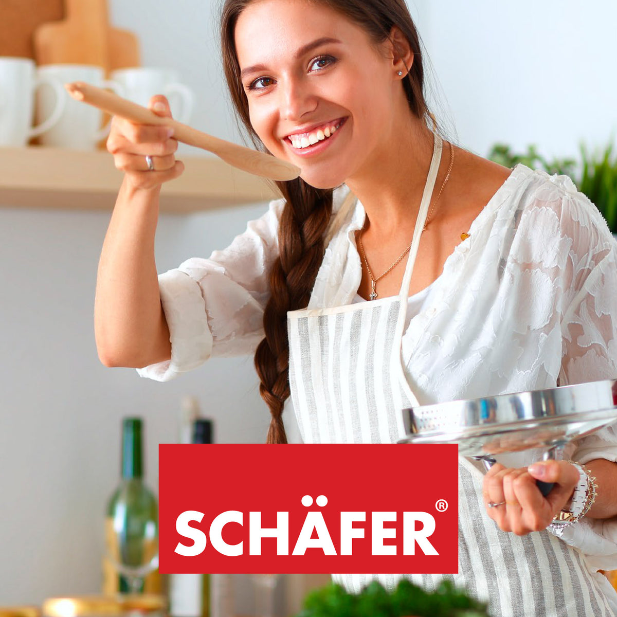 SCHÄFER Bratpfanne Ø 24 cm Maple Wood – Antihaftbeschichtung, induktionsgeeignet – Ansicht 6