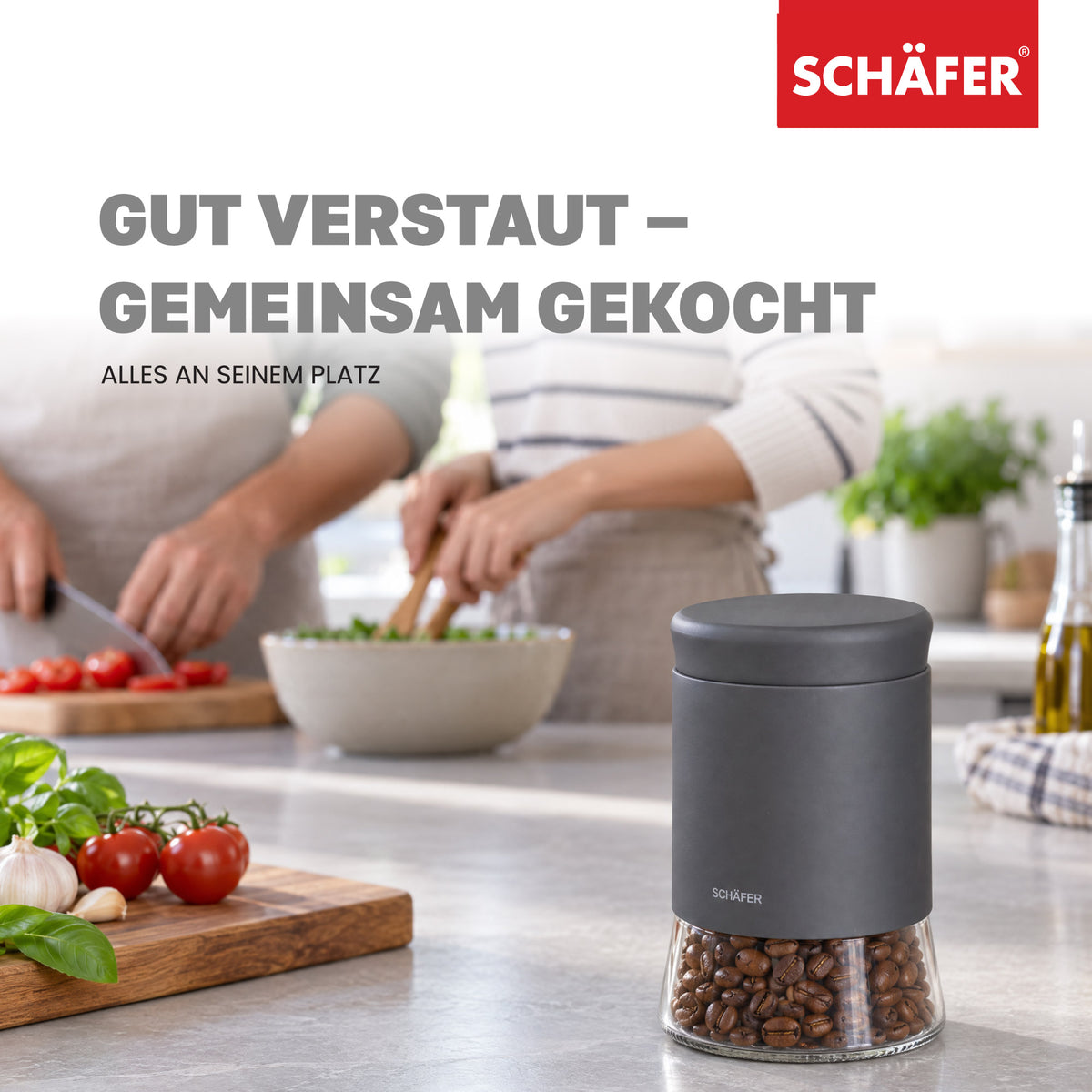 SCHÄFER Vorratsglas 1 l Grau – Ansicht 7