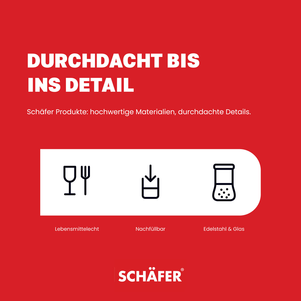 SCHÄFER Vorratsglas 800 ml Grau – Ansicht 5