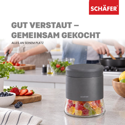 SCHÄFER Vorratsglas 800 ml Grau – Ansicht 7