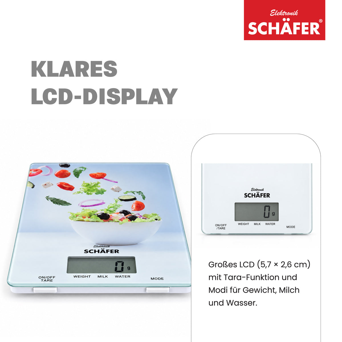 SCHÄFER Küchenwaage Motiv Salat bis 5 kg – Ansicht 3